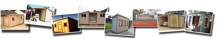 Wooden Storage Shed - Shed Roof Style